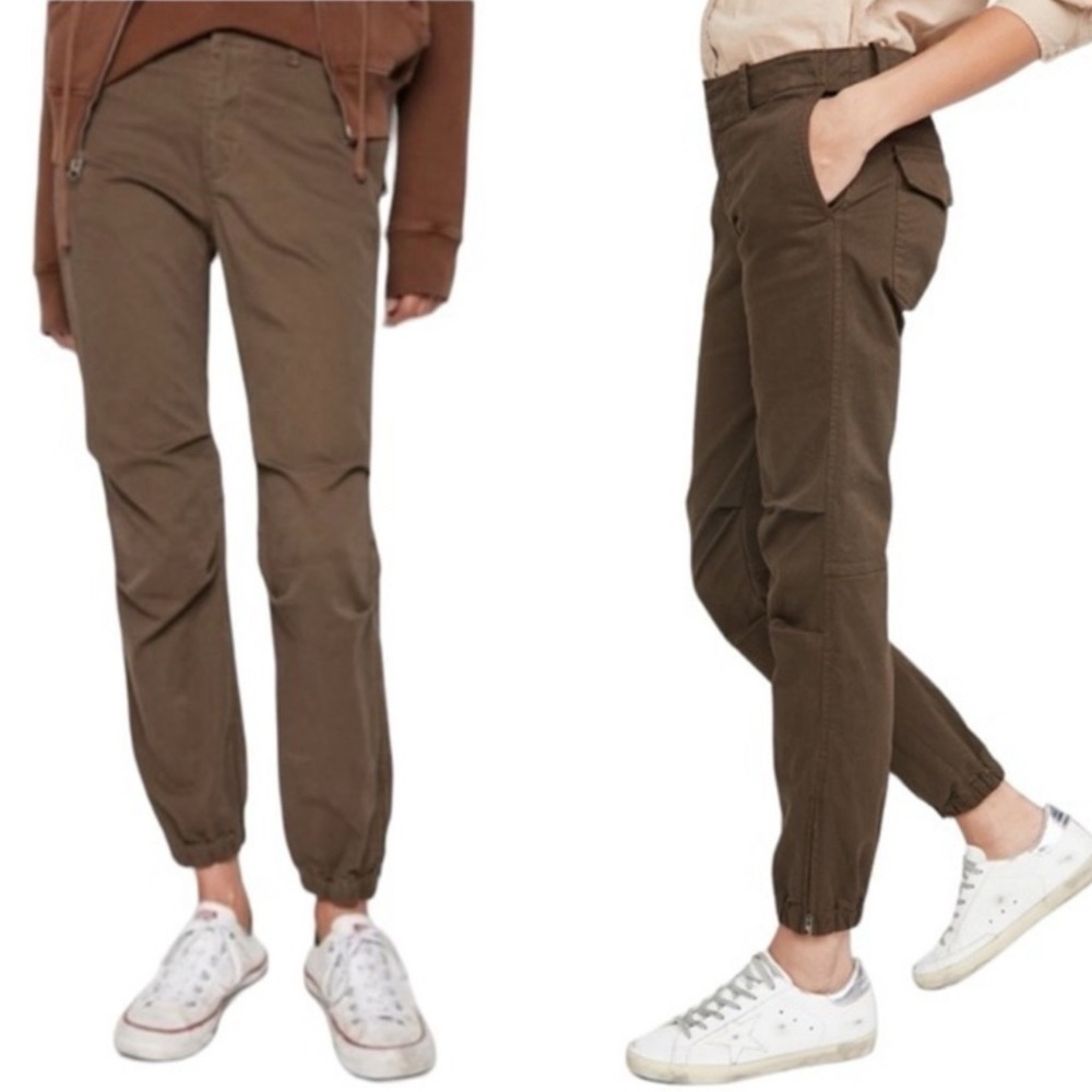Nili Lotan French Military Style Brown Pants Size 6 - Picture 4 of 12